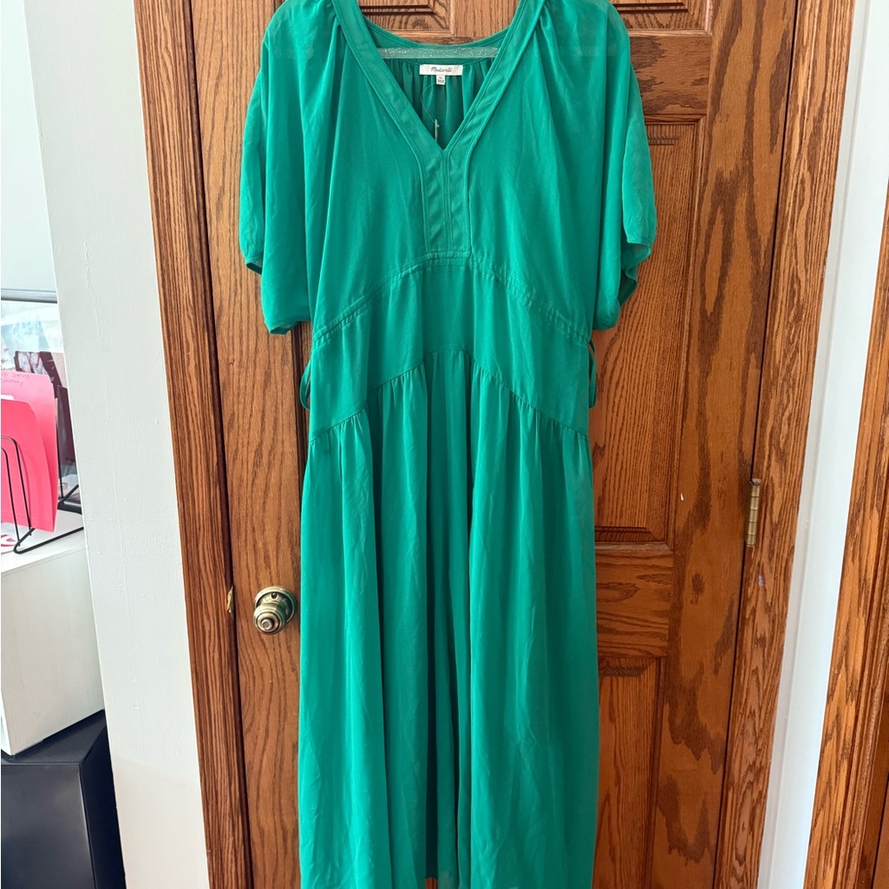 Madewell Vibrant Green Midi Dress